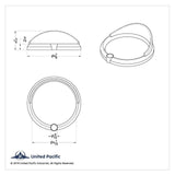 Speedometer or Tach Gauge Cover for 1996-2010 Freightliner Century Green UP40626