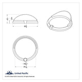 Speedometer or Tach Gauge Cover for 1996-2010 Freightliner Century Green UP40626