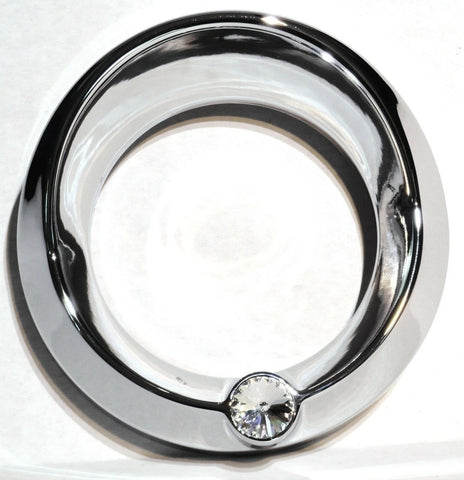 Fits Peterbilt Chrome Speedometer Tachometer 3-3/4" Gauge Bezel Clear UP40667