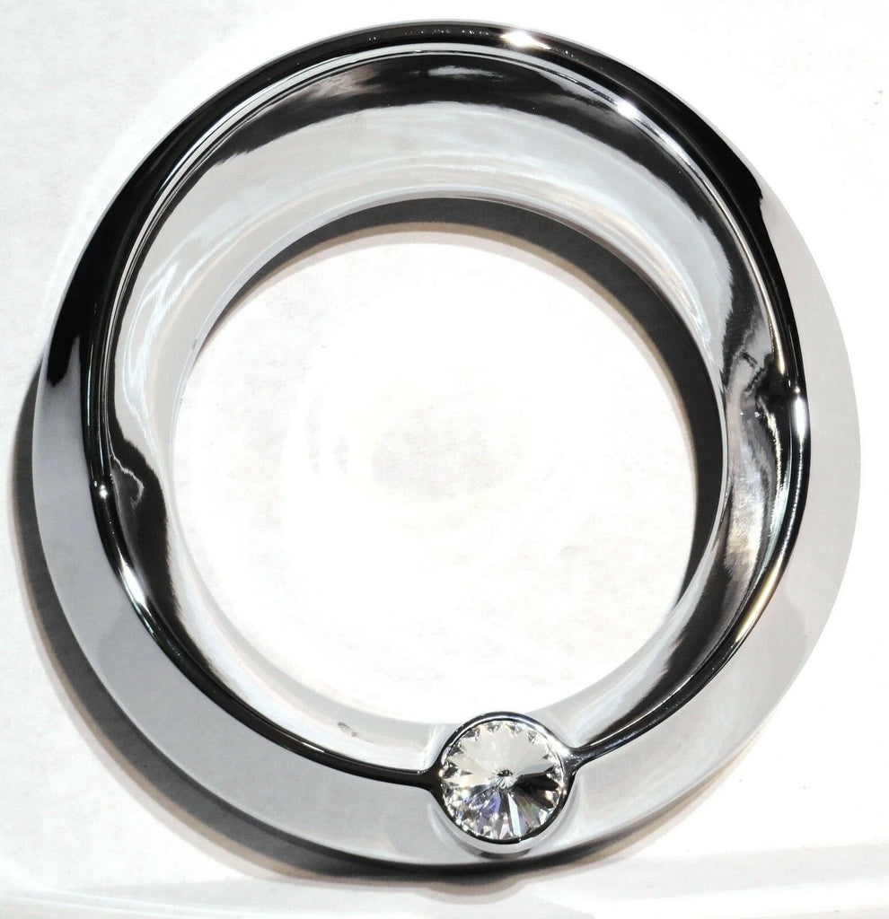 Fits Peterbilt Chrome Speedometer Tachometer 3-3/4" Gauge Bezel Clear UP40667