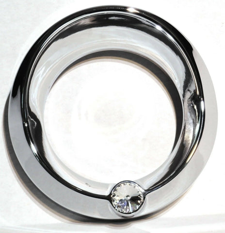 Fits Peterbilt Chrome Speedometer Tachometer 3-3/4" Gauge Bezel Clear UP40667