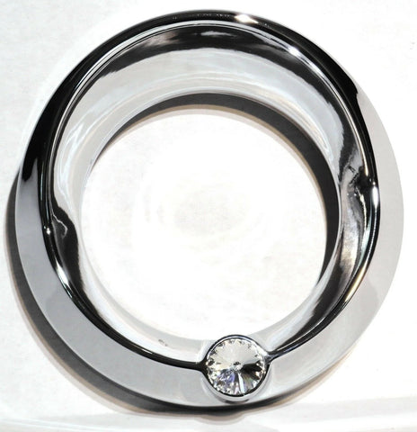 Fits Peterbilt Chrome Speedometer Tachometer 3-3/4" Gauge Bezel Clear UP40667