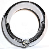 Fits Peterbilt Chrome Speedometer Tachometer 3-3/4" Gauge Bezel Clear UP40667