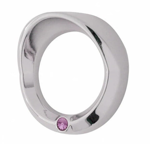 UP Small Gauge Cover for Peterbilt 2006 & up Chrome Visor Purple Jewel #40683