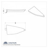 Drivers Speaker Grill Triangular For Freightliner Century (2003-2008) UP#40881