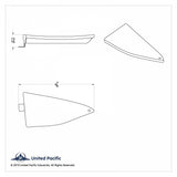 Drivers Speaker Grill Triangular For Freightliner Columbia (2004-2014) UP#40881