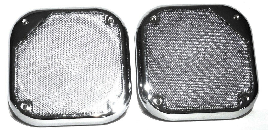 Square Speaker Covers for Various Models Kenworth 5-1/2" Chrome Plastic UP#40914