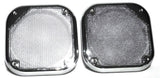 Square Speaker Covers for Various Models Kenworth 5-1/2" Chrome Plastic UP#40914