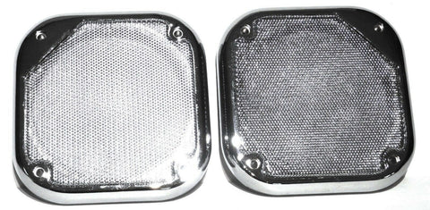 Square Speaker Covers for Various Models Kenworth 5-1/2" Chrome Plastic UP#40914