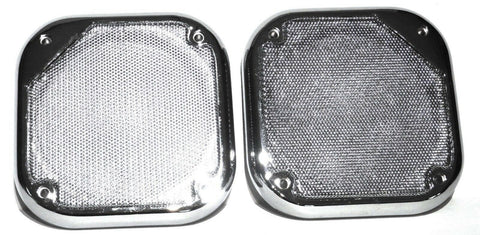 Square Speaker Covers for Various Models Kenworth 5-1/2" Chrome Plastic UP#40914