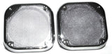 Square Speaker Covers for Various Models Kenworth 5-1/2" Chrome Plastic UP#40914