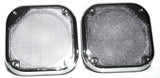 Square Speaker Covers for Various Models Kenworth 5-1/2" Chrome Plastic UP#40914