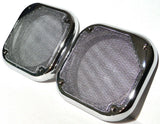 Square Speaker Covers for Various Models Kenworth 5-1/2" Chrome Plastic UP#40914