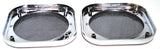 Square Speaker Covers for Various Models Kenworth 5-1/2" Chrome Plastic UP#40914