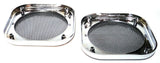 Square Speaker Covers for Various Models Kenworth 5-1/2" Chrome Plastic UP#40914
