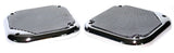 Square Speaker Covers for Various Models Kenworth 5-1/2" Chrome Plastic UP#40914