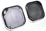 Square Speaker Covers for Various Models Kenworth 5-1/2" Chrome Plastic UP#40914