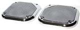 Square Speaker Covers for Various Models Kenworth 5-1/2" Chrome Plastic UP#40914