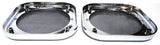 Square Speaker Covers for Various Models Kenworth 5-1/2" Chrome Plastic UP#40914