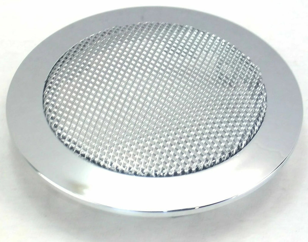UP Speaker Cover for Peterbilt Chrome Plastic w/ Metal Screen 3-1/8" #40916 Each