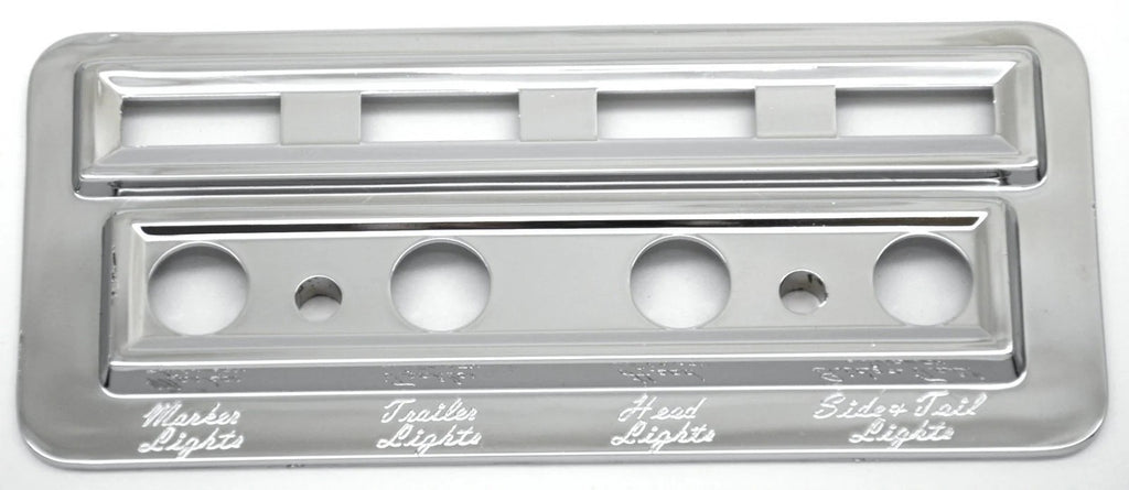 Switch Plate for Kenworth Marker Trailer Headlight Tail Lite Stainless UP#40931