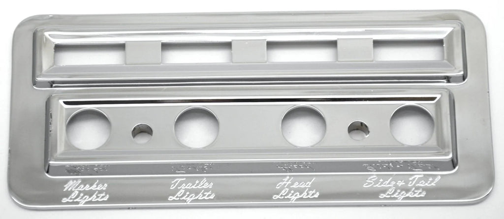 Switch Plate for Kenworth Marker Trailer Headlight Tail Lite Stainless UP#40931