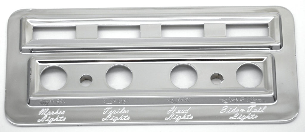 Switch Plate for Kenworth Marker Trailer Headlight Tail Lite Stainless UP#40931