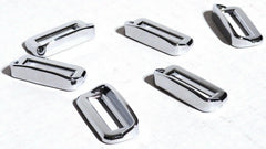 Switch Label Bezels With Visor For Peterbilt 2001-2005 Plastic UP#40960- 6 Pack