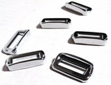 Switch Label Bezels With Visor For Peterbilt 2001-2005 Plastic UP#40960- 6 Pack