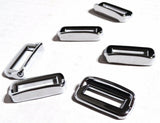 Switch Label Bezels With Visor For Peterbilt 2001-2005 Plastic UP#40960- 6 Pack