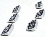 Switch Label Bezels With Visor For Peterbilt 2001-2005 Plastic UP#40960- 6 Pack