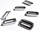 Switch Label Bezels With Visor For Peterbilt 2001-2005 Plastic UP#40960- 6 Pack