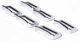 Switch Label Bezels With Visor For Peterbilt 2001-2005 Plastic UP#40960- 6 Pack