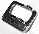 Rocker Switch Cover for Peterbilt PTO Chrome Plastic Etched SS Plaque UP#40974