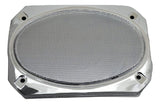For Peterbilt 379 389 Chrome Speaker Cover 6-3/8 X 4-5/16 Rectangle UP40987 Pair