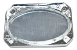 For Peterbilt 379 389 Chrome Speaker Cover 6-3/8 X 4-5/16 Rectangle UP40987 Pair