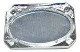 For Peterbilt 379 389 Chrome Speaker Cover 6-3/8 X 4-5/16 Rectangle UP40987 Pair