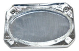 For Peterbilt 379 389 Chrome Speaker Cover 6-3/8 X 4-5/16 Rectangle UP40987 Pair
