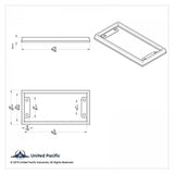 Parking Brake Tractor/Trailer Bezel for Kenworth 2001 & Older Plastic UP#40994