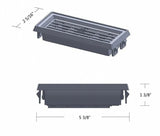 A/C Heater Vent Large for Peterbilt 1988-00 Chrome Plastic 5-3/8" UP#41018 Each