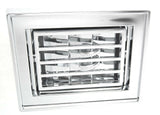 A/C Heater Square Vent for Peterbilt 1987-2000 Chrome Plastic UP#41019 Each