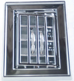 A/C Heater Square Vent for Peterbilt 1987-2000 Chrome Plastic UP#41019 Each