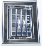 A/C Heater Square Vent for Peterbilt 1987-2000 Chrome Plastic UP#41019 Each