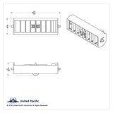 Passengers Side A/C Heater Vent for 1989-2010 Freightliner Classic, FLD UP#41023