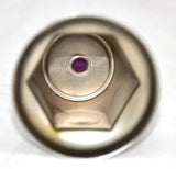 Lug Nut Covers 33mm Push-On Purple Reflector Chrome 2" Tall GG#10493 Set of 5
