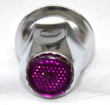 Lug Nut Covers 33mm Push-On Purple Reflector Chrome 2" Tall GG#10493 Set of 5