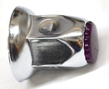 Lug Nut Covers 33mm Push-On Purple Reflector Chrome 2" Tall GG#10493 Set of 5