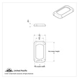 Rocker Switch Bezel/Trim for Peterbilt Kenworth Freightliner UP#41074-3 Pack