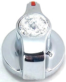 A/C Heater Control Knob HVAC Peterbilt 2006+ Clear Jewel Plastic UP41125 Each