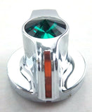 A/C Heater Control Knob HVAC Peterbilt 2006+ Green Jewel Plastic UP#41126 Each